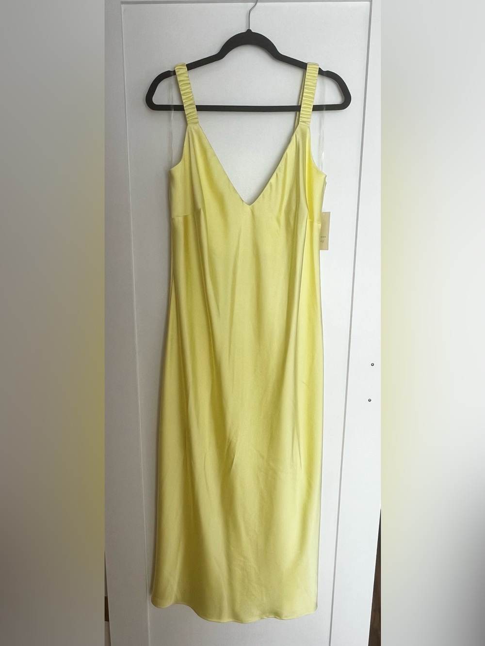 A New Day | Sunny Yellow Slip Midi Dress